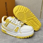 Louis Vuitton Maxi Yellow/White Trainer - Image 4