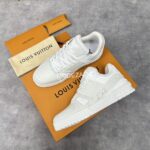 Louis Vuitton Crocodile Leather White Trainer - Image 4