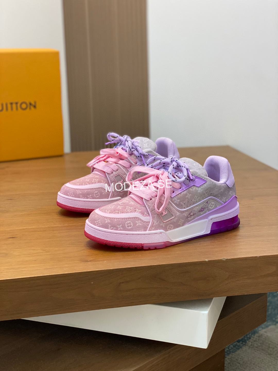 f705fc1d Louis Vuitton Mini Monogran Mixed Pink Trainer - Image 1