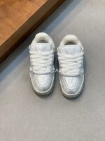 Louis Vuitton Maxi Metallic White Trainer - Image 3