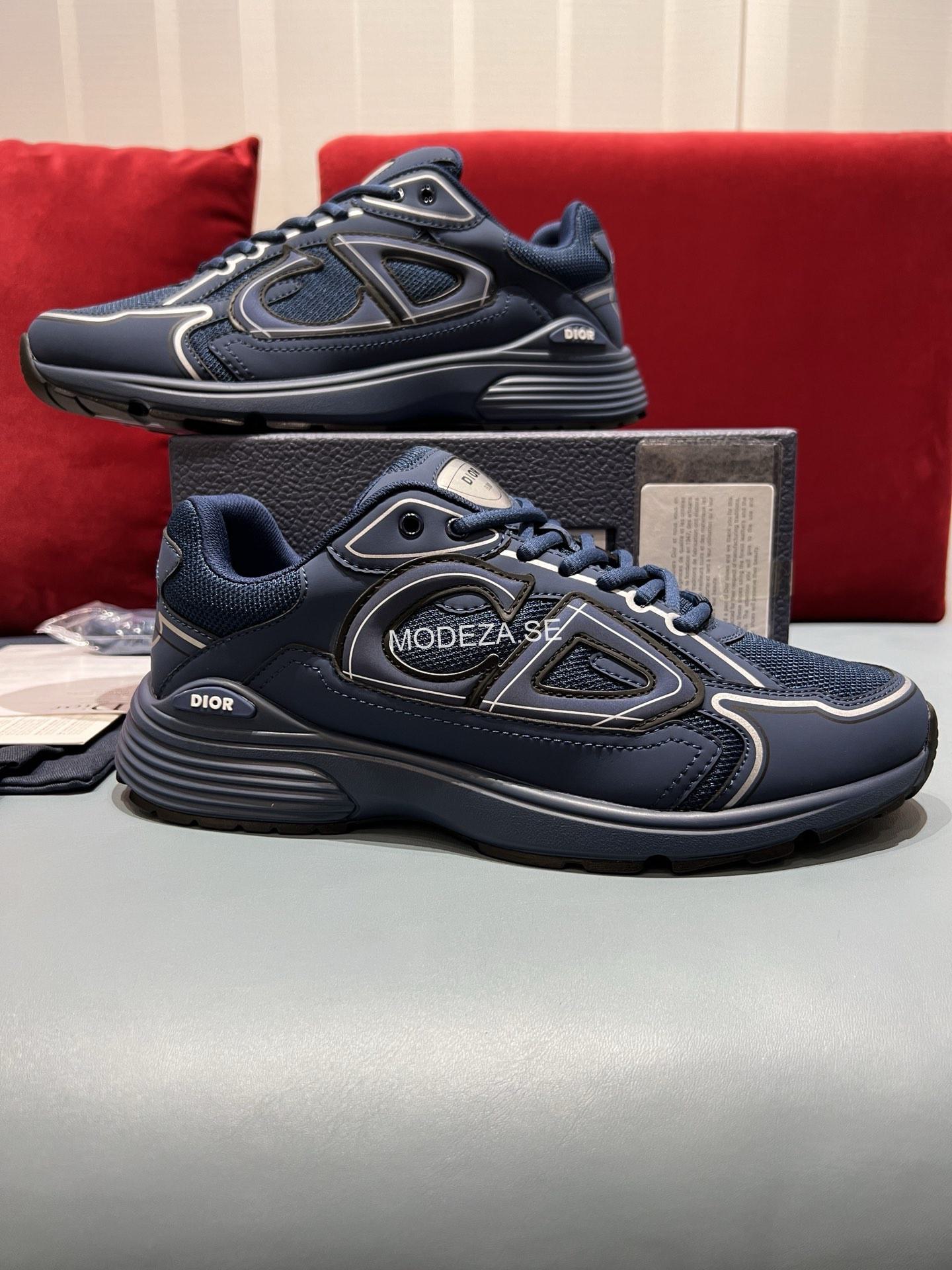 img_4830 Christian Dior B30 Navy Mesh Sneakers - Image 1