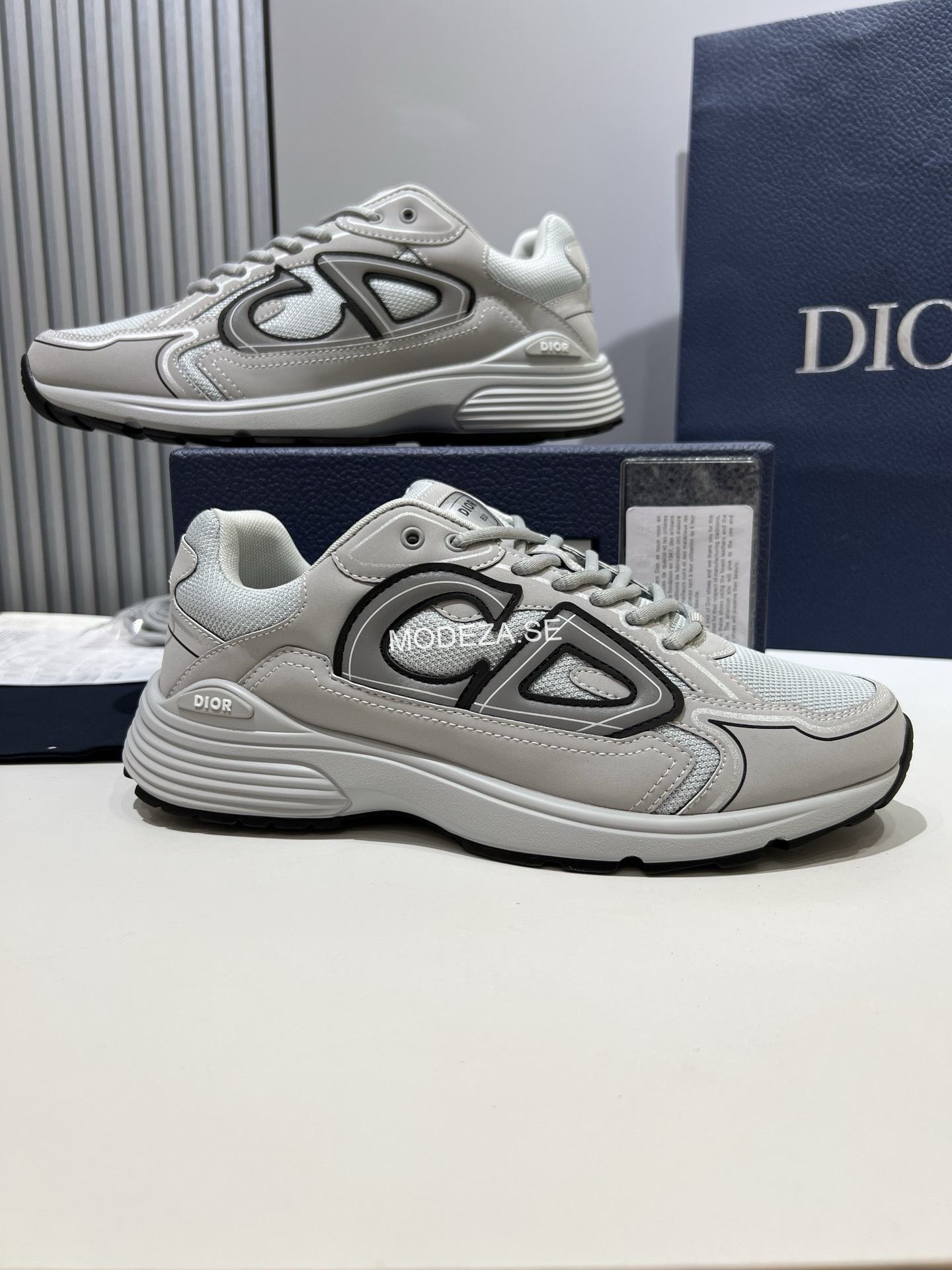 img_5022 Christian Dior B30 Grey Mesh Sneakers - Image 1