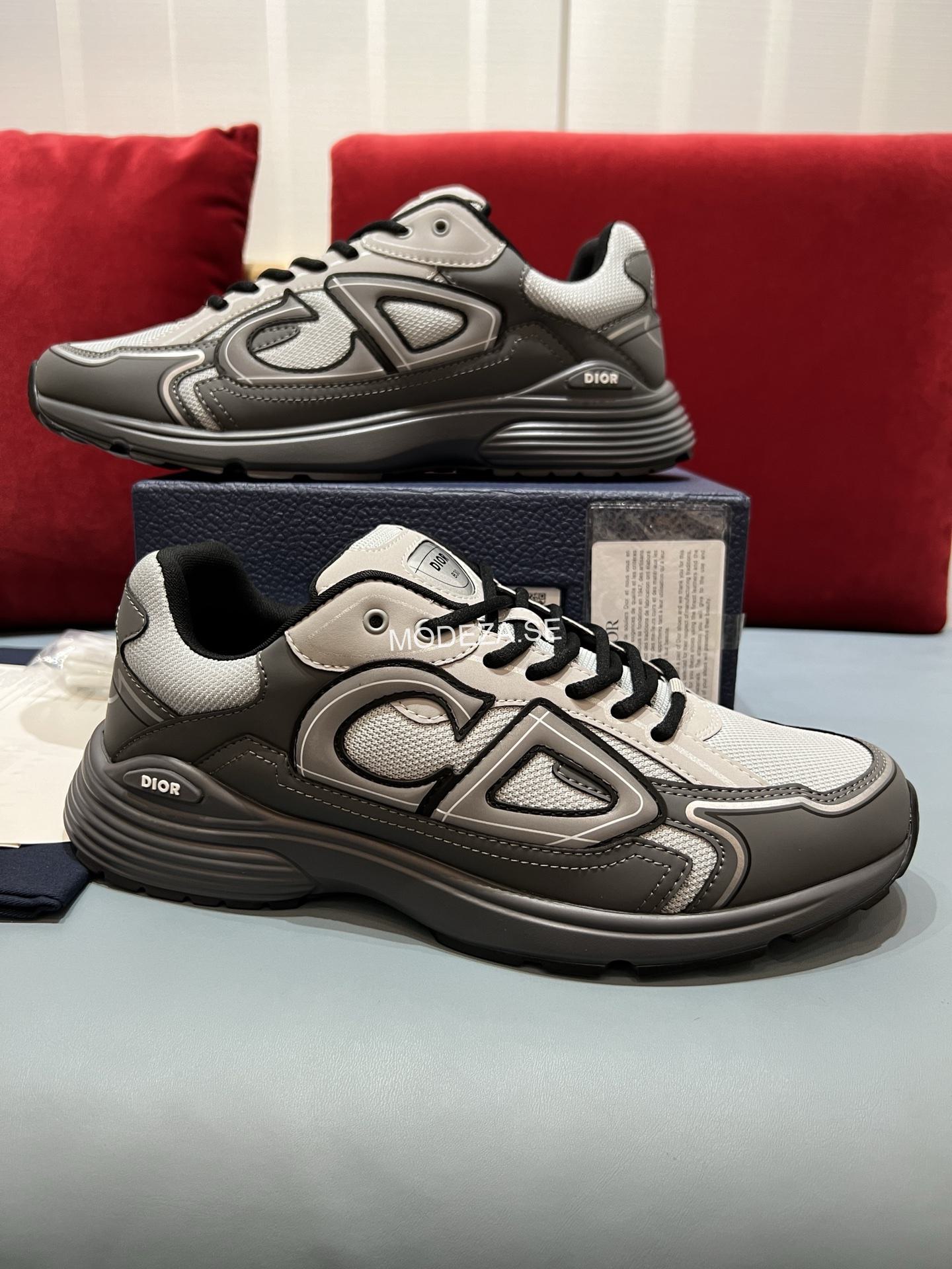 img_5158 Christian Dior B30 Dark Grey Mesh Sneakers - Image 1