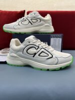 Christian Dior B30 Cream/Lime Mesh Sneakers