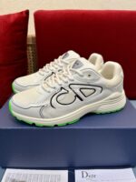 Christian Dior B30 Cream/Lime Mesh Sneakers - Image 2