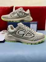 Christian Dior B30 Beige/Lime Mesh Sneakers