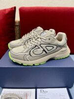 Christian Dior B30 Beige/Lime Mesh Sneakers - Image 2