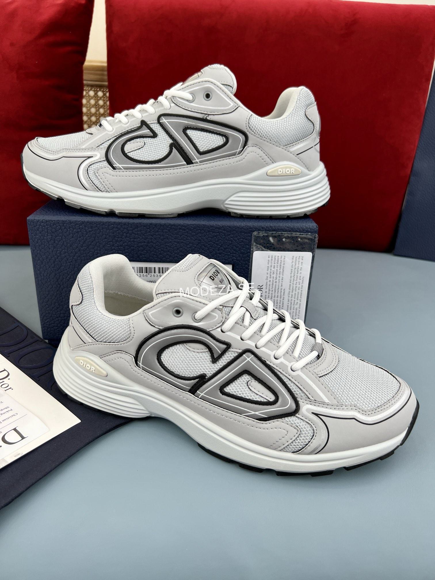 img_5216 Christian Dior B30 Grey Mesh Sneakers - Image 1