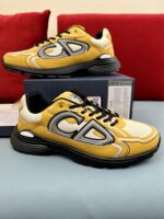 Christian Dior B30 Yellow Mesh Sneakers