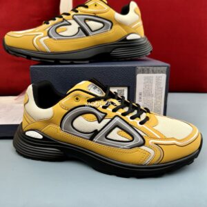 Christian Dior B30 Yellow Mesh Sneakers