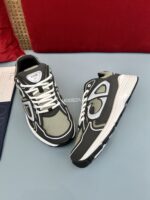 Christian Dior B30 Green/Black Mesh Sneakers - Image 4