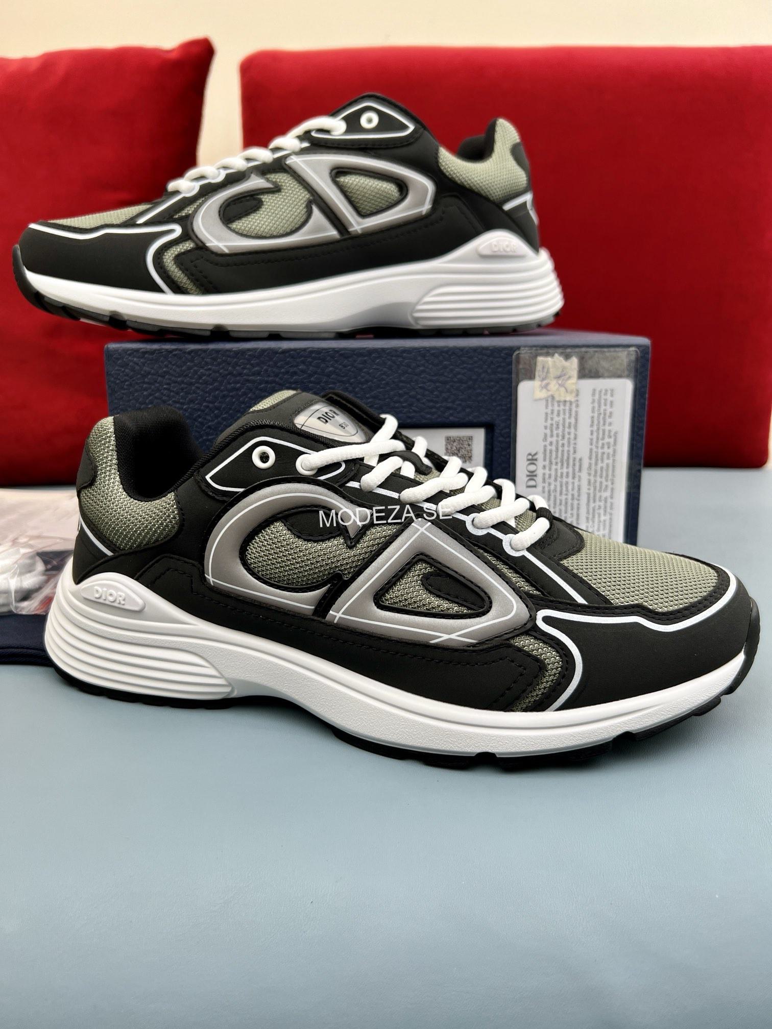 img_5235 Christian Dior B30 Green/Black Mesh Sneakers - Image 1