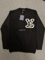 Louis Vuitton Big logo Knitted Black Sweater