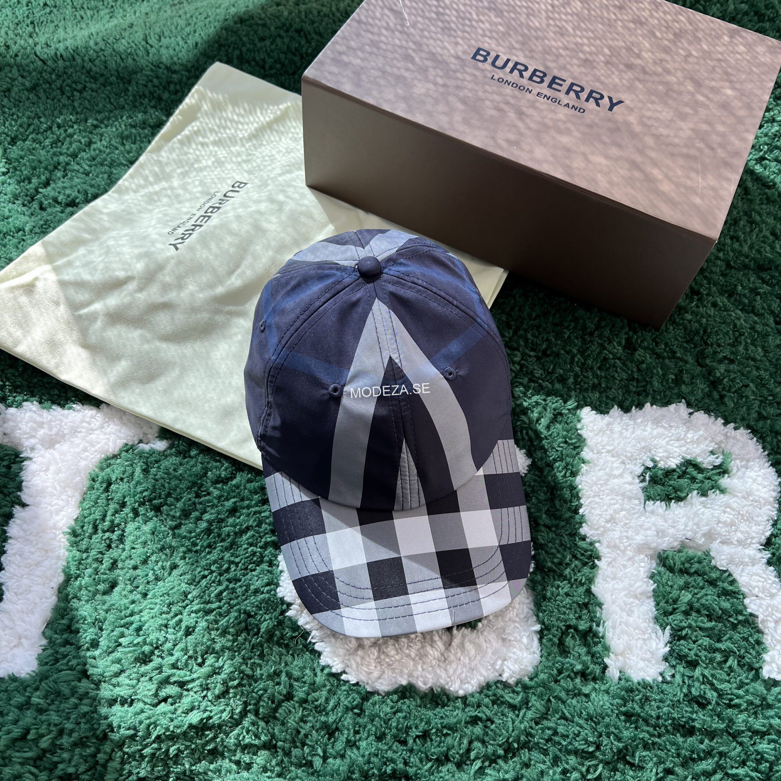 19b20b30 Burberry Rutig Navy Hat #5 - Image 1