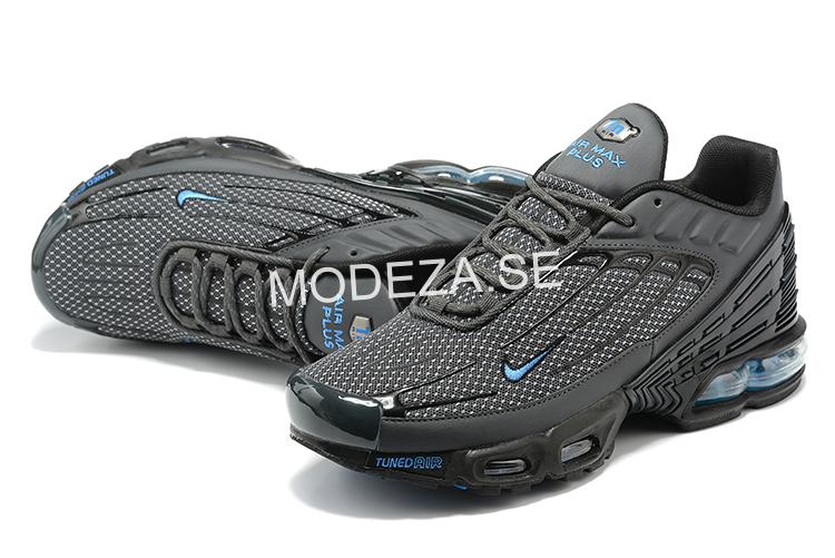 723a3a20 Nike Air Max Plus 3 Grey/Blue Logo Sneakers - Image 1