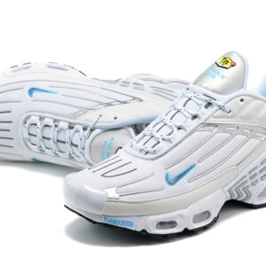 Nike Air Max Plus 3 White/Blue Logo Sneakers