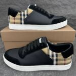Burberry Vintage Rutig Leather Sneakers
