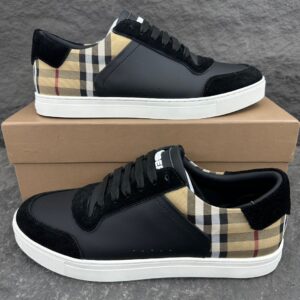 Burberry Vintage Rutig Leather Sneakers