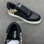 Burberry Vintage Rutig Leather Sneakers - Image 3