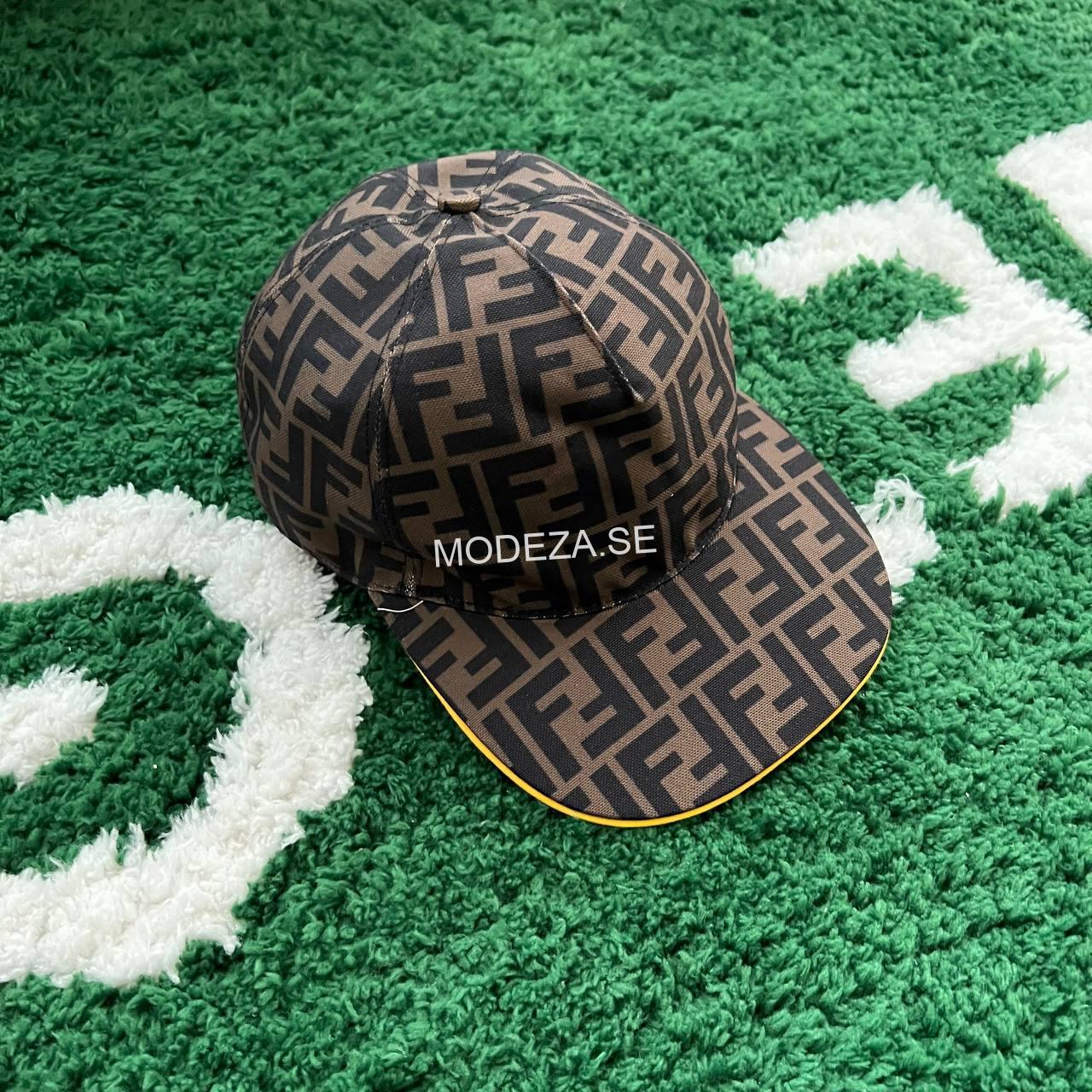 c741bb4b Fendi FF Mesh Monogram Brown Hat - Image 1