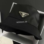 Prada Black Bucket Hat - Image 2