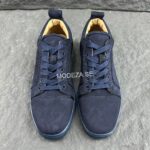 Christian Louboutin Fun Junior Suede Navy Sneakers - Image 3