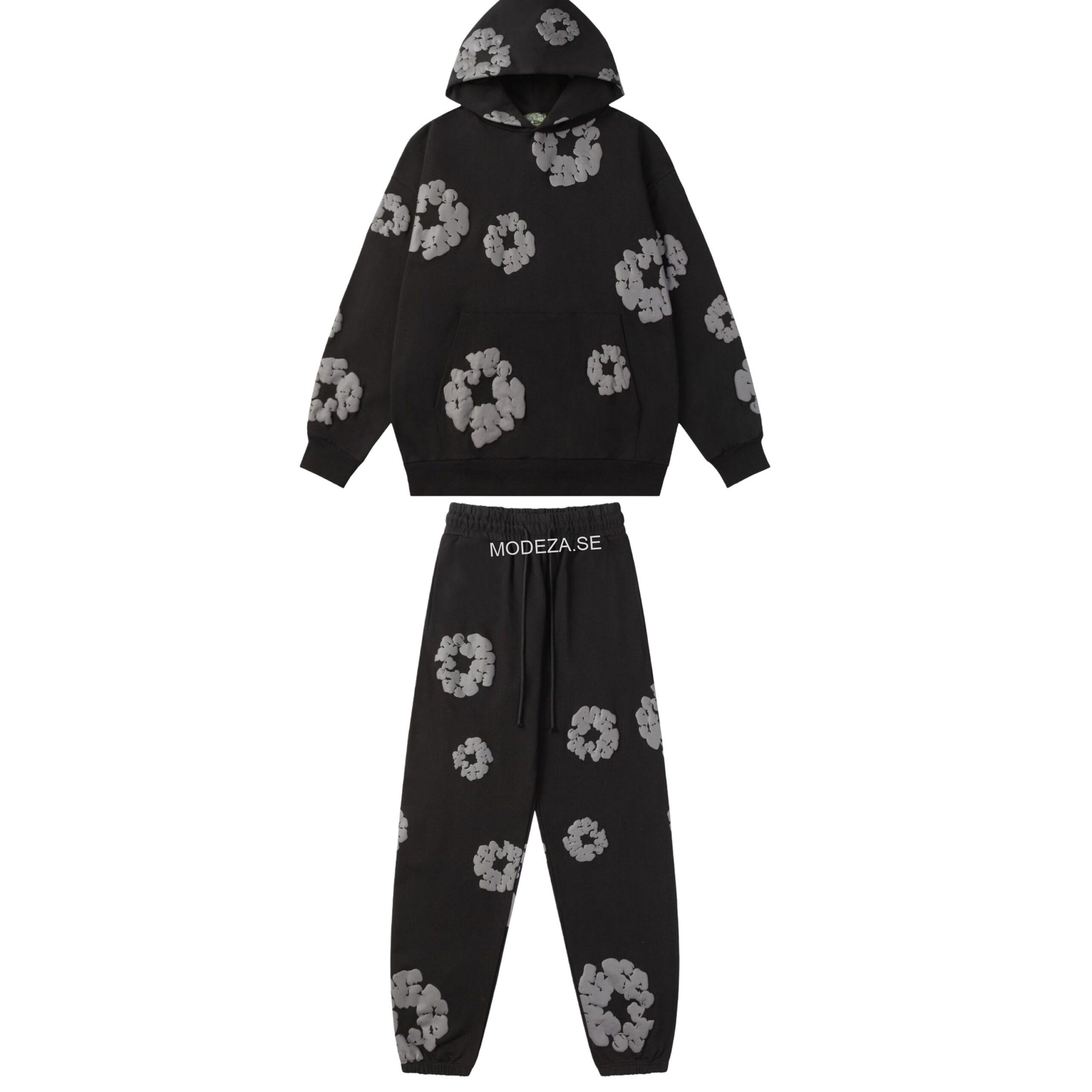 046a1520-64de-4bf2-ac59-bc4ace09d87f Denim Tears Black Tracksuit Black Flower - Image 1