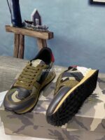 Valentino Garavani Rockrunner Camouflage Trainers In Nappa Fabric - Image 3