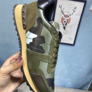 Valentino Garavani Mesh Nior Camouflage Rockrunner Sneaker