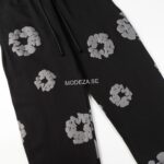 Denim Tears Black Tracksuit Black Flower - Image 6