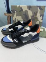 Valentino Garavani Rockrunner Camouflage Trainers In Nappa Fabric - Image 2