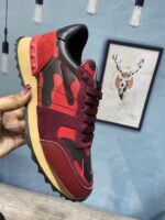 Valentino Garavani Rockrunner Camoflage Red Sneaker