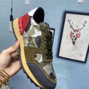 Valentino Garavani Mesh Nior Camouflage Rockrunner Sneaker