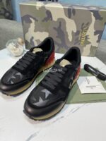 Valentino Garavani Rockrunner Camouflage Trainers In Nappa Fabric - Image 2