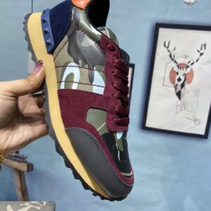Valentino Garavani Mesh Nior Camouflage Rockrunner Sneaker