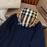 Burberry Check Detailed Zipped Drawstring Hoodie - Image 4