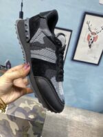 Valentino Garavani Mesh Mesh Camouflage Rockrunner Sneaker