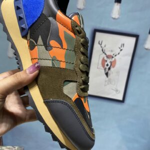 Valentino Garavani Mesh Nior Camouflage Rockrunner Sneaker