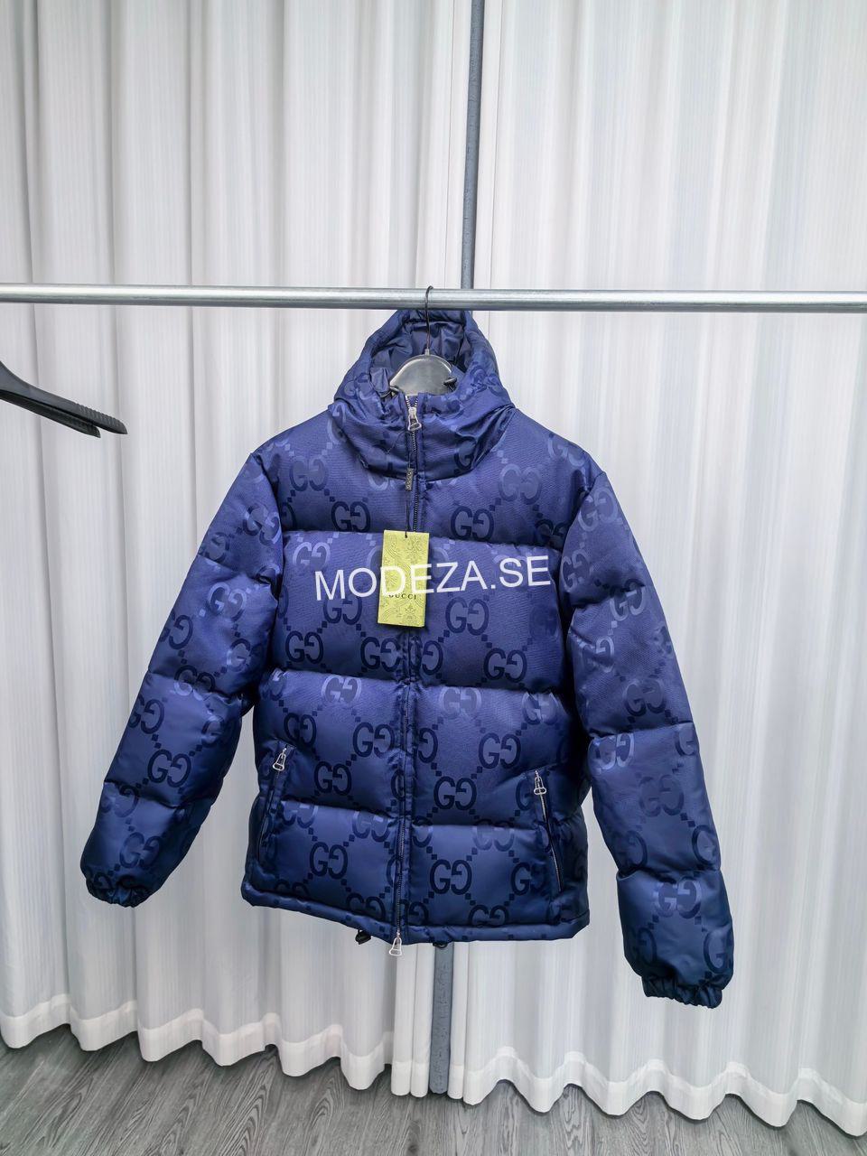 6f7c7e30-e6da-47a8-ba0c-b60d860426ee Gucci GG Jumbo Navy Jacket - Image 1