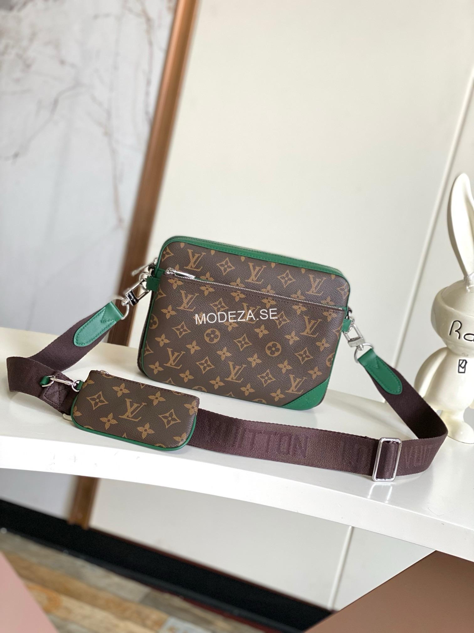 79e729e7 Louis Vuitton Trio Messenger Monogram Macassar Canvas - Image 1