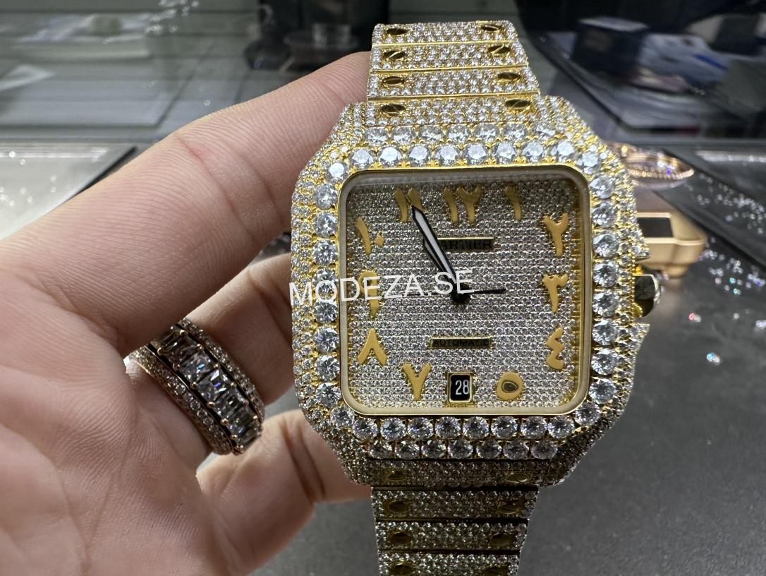 i1670328039_9071_0 Cartier Santos Gold/Ice Watch - Image 1