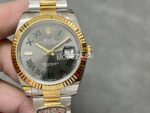 Rolex Datejust Grey Green Roman Dial - Image 2