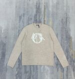 Dior Charm Sweater Blue Wool and Cashmere Jersey