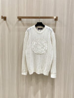 Louis Vuitton Long-Sleeved Cable-Knit Crewneck