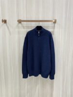 Louis Vuitton Cashmere Wool Blend Half-Zip Jump