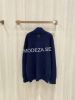 Louis Vuitton Cashmere Wool Blend Half-Zip Jump - Image 2