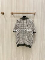 Houndstooth Knit Polo Shirt - Image 2