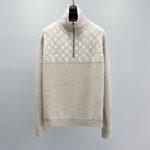 Louis Vuitton Ribbed Wool Half-Zip Pullover