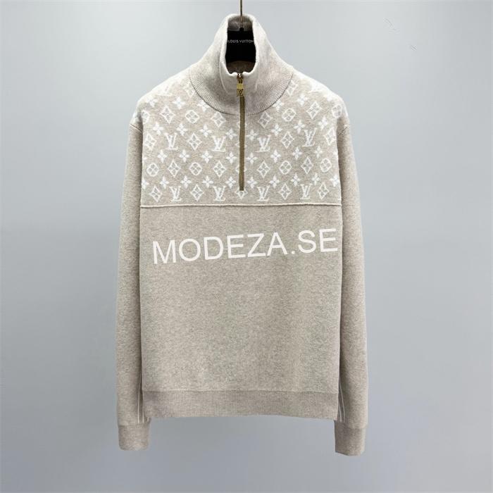 576483d6 Louis Vuitton Ribbed Wool Half-Zip Pullover - Image 1
