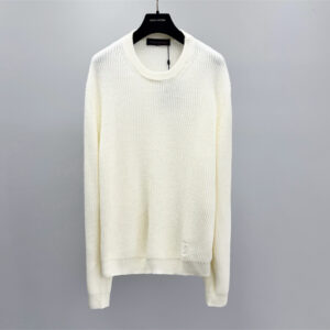 Louis Vuitton Embroidered Signature Cashmere Crewnec